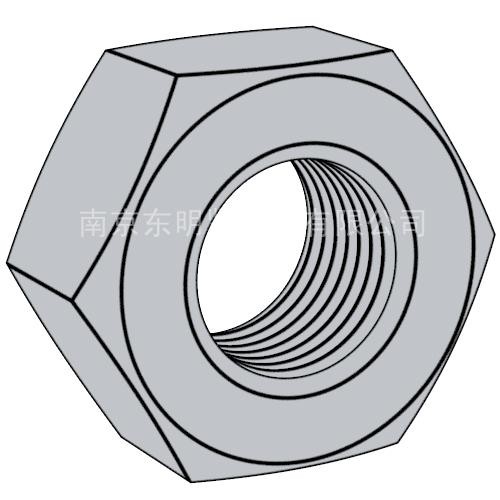 DIN 934 - 1987 六角螺母 米制粗牙和细牙螺纹 A级和B级