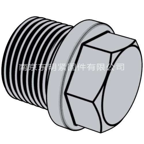 DIN 910 - 2012 带肩的外六角螺旋塞.重载圆柱螺纹 （标准型）
